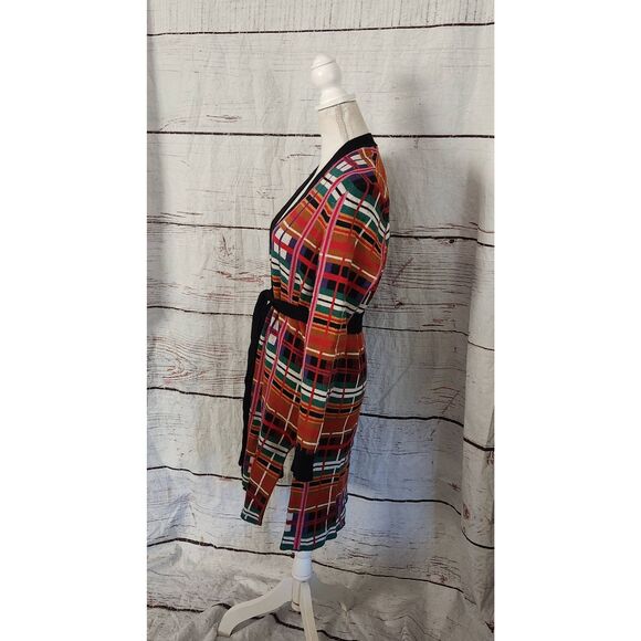 Anthropologie Moth Williston Plaid Cardigan Size Small - Picture 5 of 8